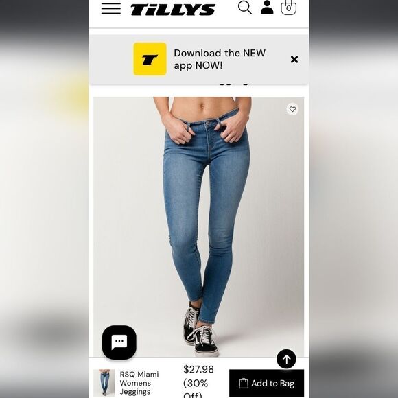 Tilly's RSQ Miami Jeggings Tan size 9R - Picture 8 of 9